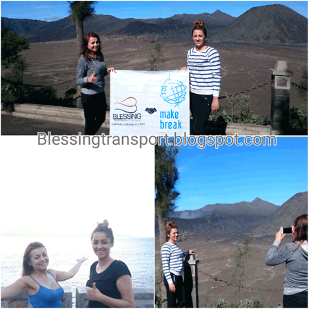 Ewelina Klimek and Ewelina Skowronska (PL). Transport for Surabaya to Bromo