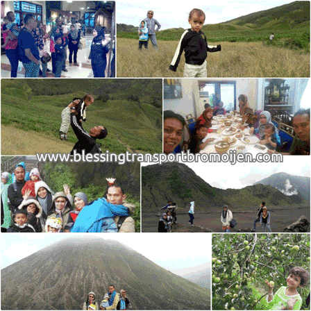 Sharifah's family and Colleague (MY), transport from Surabaya Airport to Mount Bromo-Malang tour. December 1st to 6th, 2016.