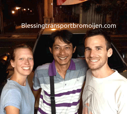 Benjamin and Angela (CA), transport tour from Surabaya Airport to Bromo-Ijen-Kuta Bali