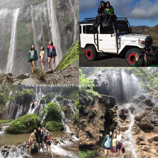 Cindy and friends (SG), transport and tour to Tumpak Sewu-Bromo-Ijen.