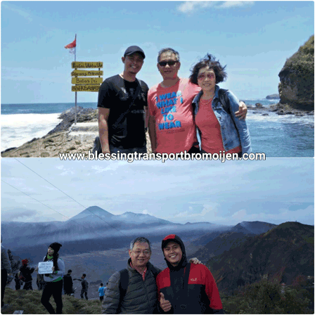 Henry Yew and wife (MY), transport for Bromo tour-customised. Sept 16th-23th, 2017.