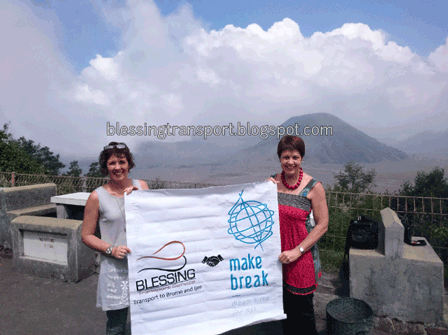 Karina and Marietjie, transport for Bromo Midnight tour