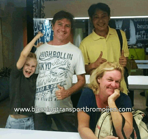 Kylie and fam (AU), transport from Surabaya to Cemoro Lawang-Bromo. April 9th to 10th, 2017