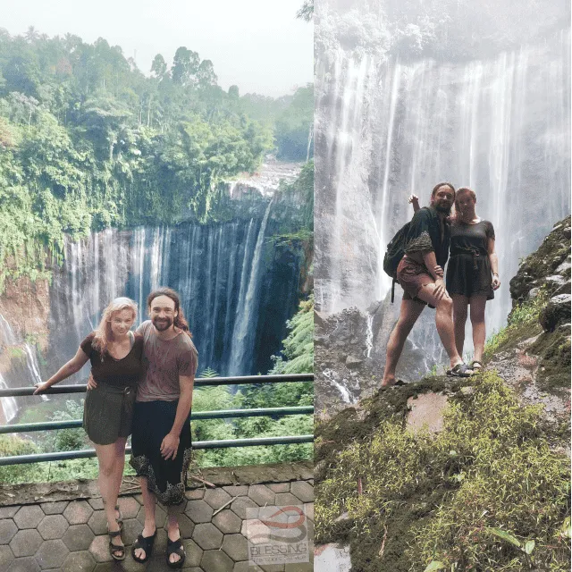 Rhea and Mario (CH), transport and tour Tumpak Sewu-Mount Bromo-Ijen