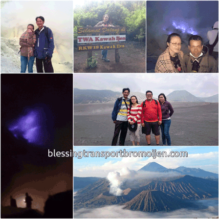 Salina, Gary, Tracy (MY), transport for mount Bromo-Ijen Tour. Sept, 14th to 15th, 2016.