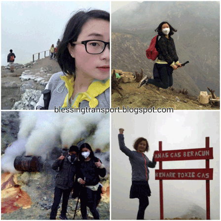 Wu Xia, Yeqing Liao, Xiao Jing and her mom. Transport from Surabaya to Bromo-Ijen-Transfer to Ubud/Bali