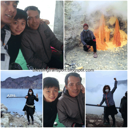 Wu Xia, Yeqing Liao, Xiao Jing and her mom. Transport from Surabaya to Bromo-Ijen-Transfer to Ubud/Bali