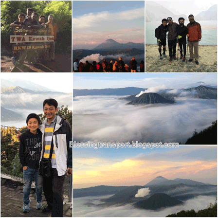 Wu Xia (2nd trip) and her parent (CN). Transport from Kuta Bali to Ijen-Bromo-Surabaya