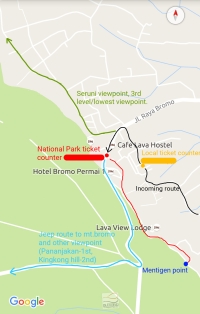 Route Cemoro Lawang-Mount Bromo-Sunrise tour